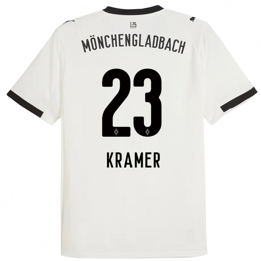 Danxen Mann Christoph Kramer #23 Hvit Svart Hjemmetrøye Drakt Trøye 2025/26 Skjorter T-Skjorte