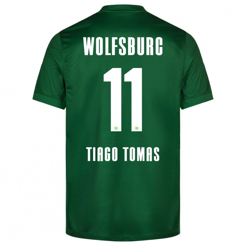 Danxen Mann Tiago Tomás #11 Grønn Hvit Hjemmetrøye Drakt Trøye 2025/26 Skjorter T-Skjorte