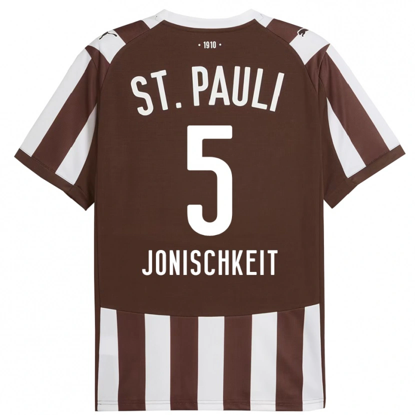 Danxen Mann Jamal Jonischkeit #5 Kaffe Hvit Hjemmetrøye Drakt Trøye 2025/26 Skjorter T-Skjorte