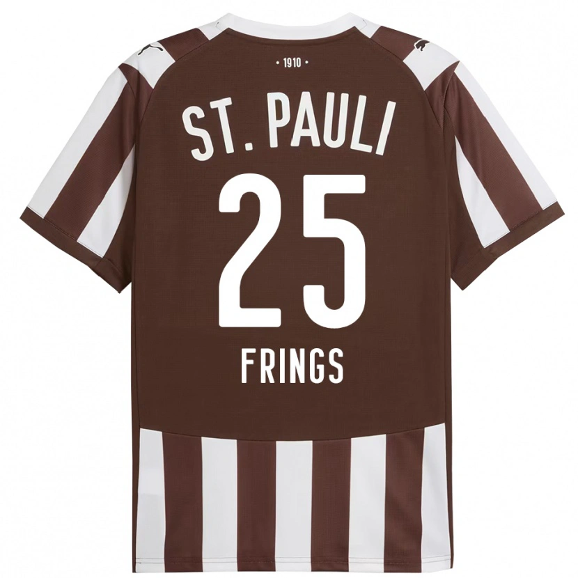 Danxen Mann Emma Frings #25 Kaffe Hvit Hjemmetrøye Drakt Trøye 2025/26 Skjorter T-Skjorte