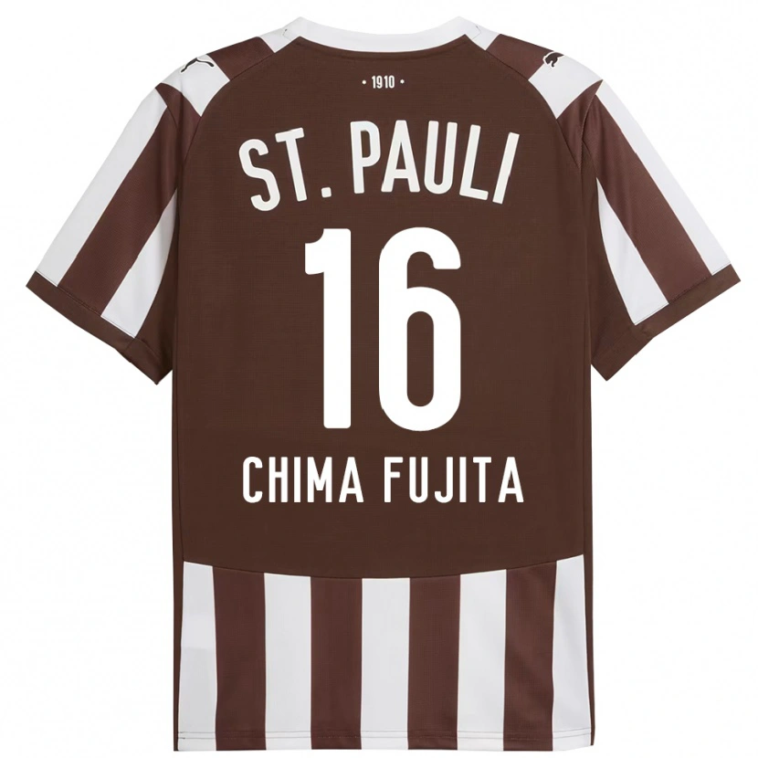 Danxen Mann Joel Chima Fujita #16 Kaffe Hvit Hjemmetrøye Drakt Trøye 2025/26 Skjorter T-Skjorte