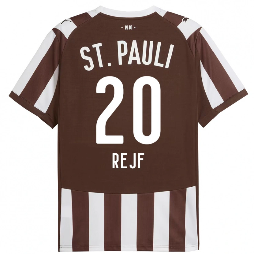 Danxen Mann Petr Rejf #20 Kaffe Hvit Hjemmetrøye Drakt Trøye 2025/26 Skjorter T-Skjorte