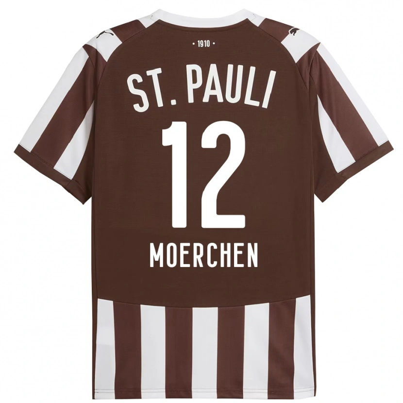 Danxen Mann Theo Moerchen #12 Kaffe Hvit Hjemmetrøye Drakt Trøye 2025/26 Skjorter T-Skjorte