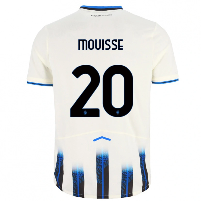 Danxen Mann Samir Mouisse #20 Hvit Blå Bortetrøye Drakt Trøye 2025/26 Skjorter T-Skjorte