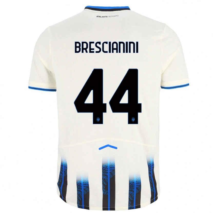 Danxen Mann Marco Brescianini #44 Hvit Blå Bortetrøye Drakt Trøye 2025/26 Skjorter T-Skjorte