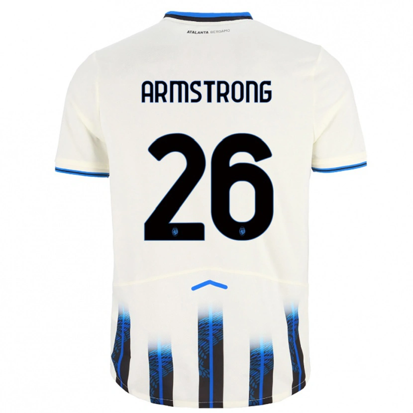 Danxen Mann Daniel Armstrong #26 Hvit Blå Bortetrøye Drakt Trøye 2025/26 Skjorter T-Skjorte