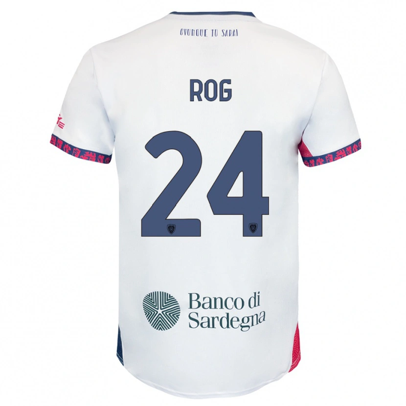 Danxen Mann Marko Rog #24 Hvit Marineblå Rød Bortetrøye Drakt Trøye 2025/26 Skjorter T-Skjorte