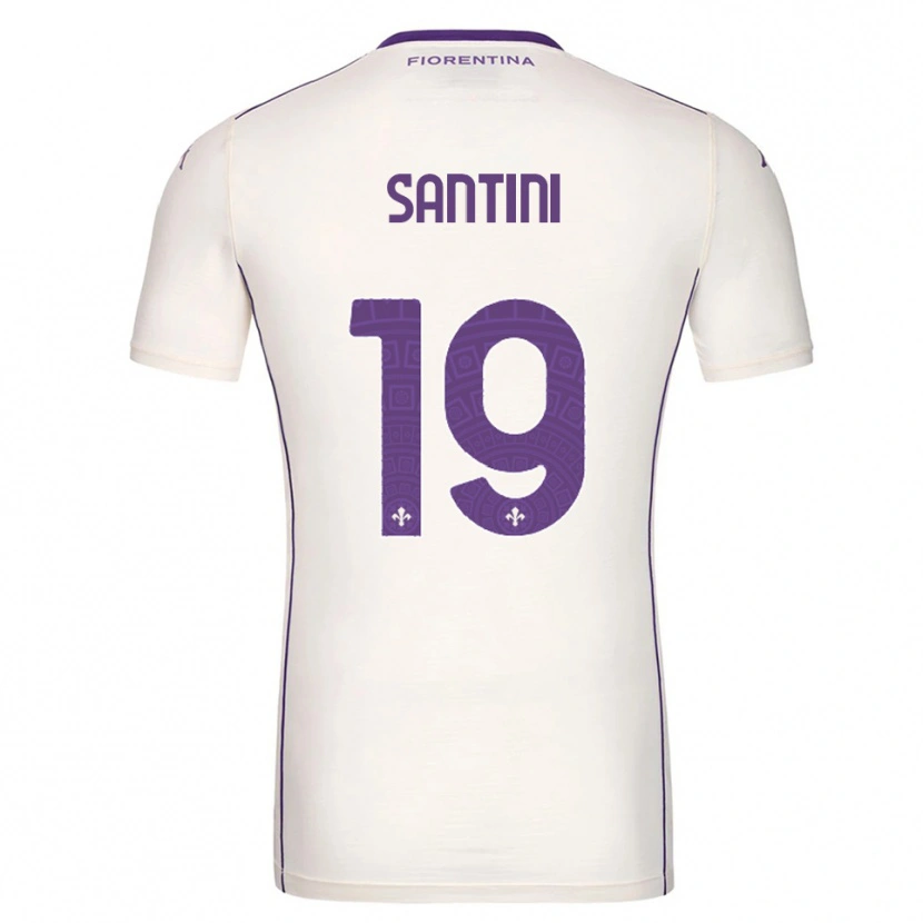 Danxen Mann Margherita Santini #19 Hvit Lilla Rød Bortetrøye Drakt Trøye 2025/26 Skjorter T-Skjorte