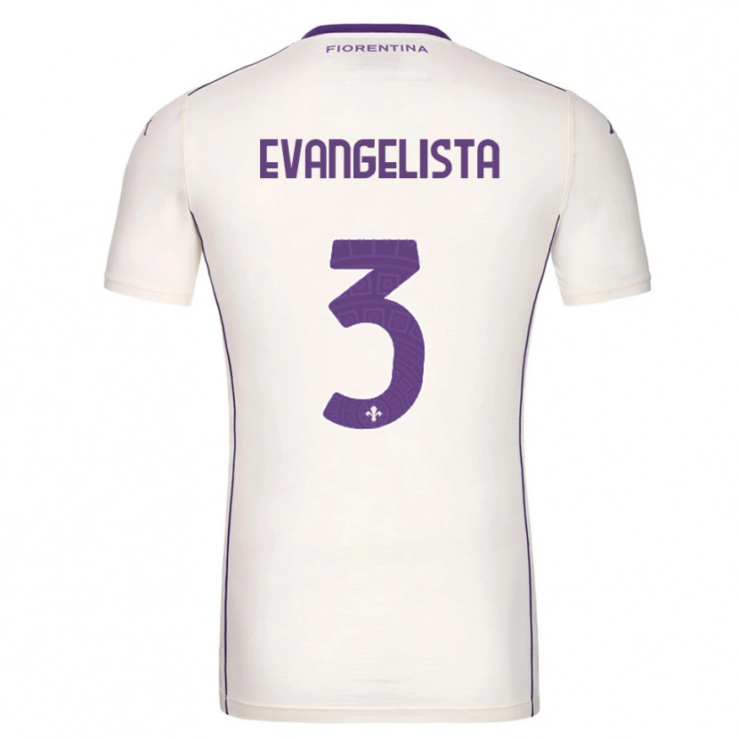 Danxen Mann Carlo Evangelista #3 Hvit Lilla Rød Bortetrøye Drakt Trøye 2025/26 Skjorter T-Skjorte