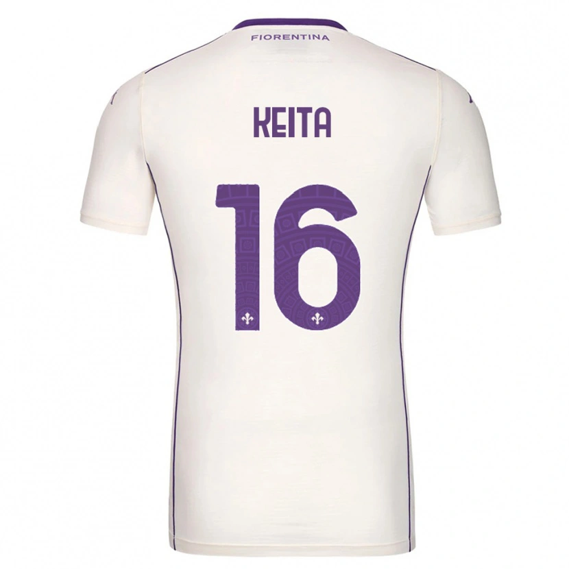 Danxen Mann Bala Keita #16 Hvit Lilla Rød Bortetrøye Drakt Trøye 2025/26 Skjorter T-Skjorte
