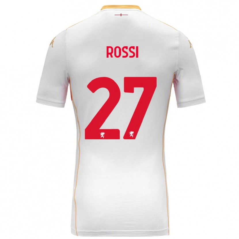 Danxen Mann Lucrezia Rossi #27 Hvit Rød Bortetrøye Drakt Trøye 2025/26 Skjorter T-Skjorte