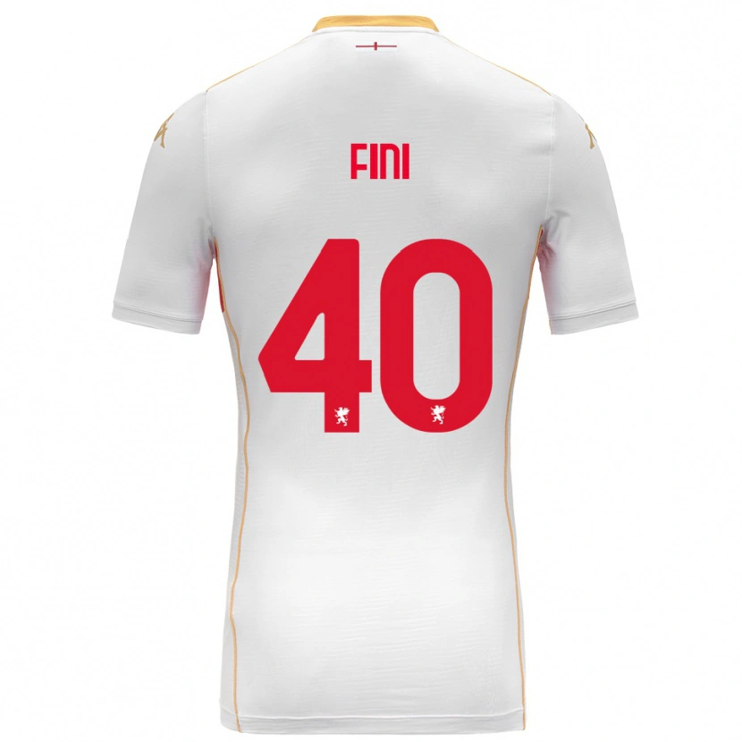 Danxen Mann Seydou Fini #40 Hvit Rød Bortetrøye Drakt Trøye 2025/26 Skjorter T-Skjorte