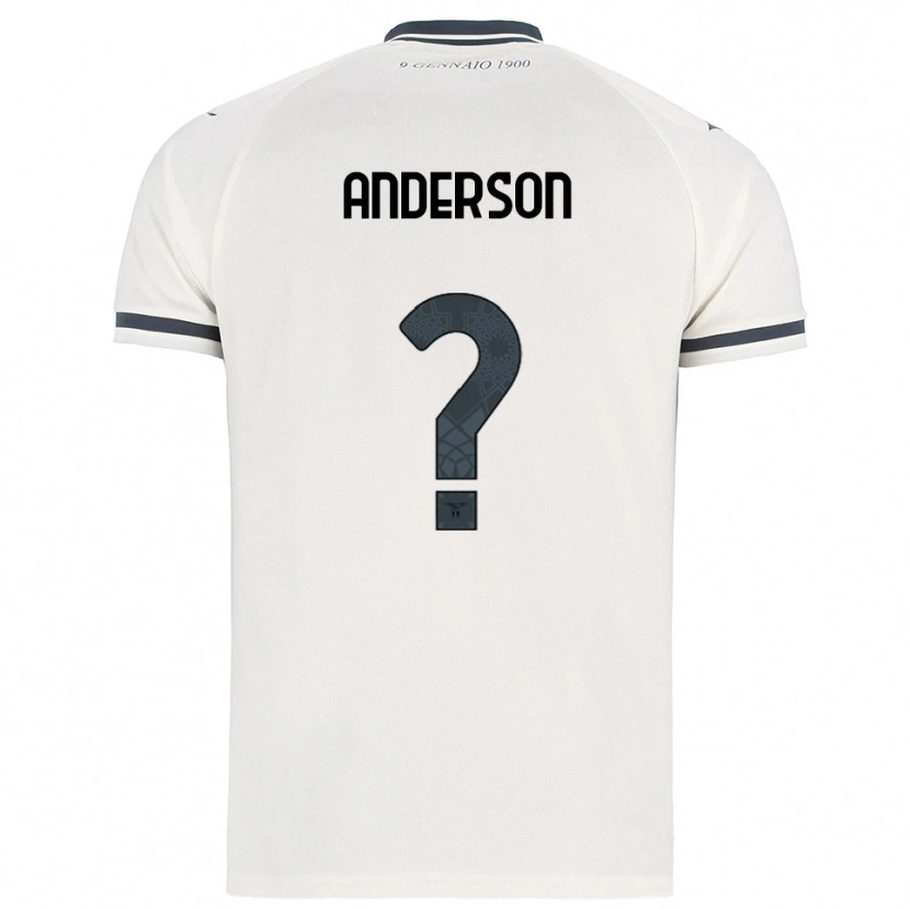 Danxen Mann Andre Anderson #0 Hvit Marineblå Bortetrøye Drakt Trøye 2025/26 Skjorter T-Skjorte