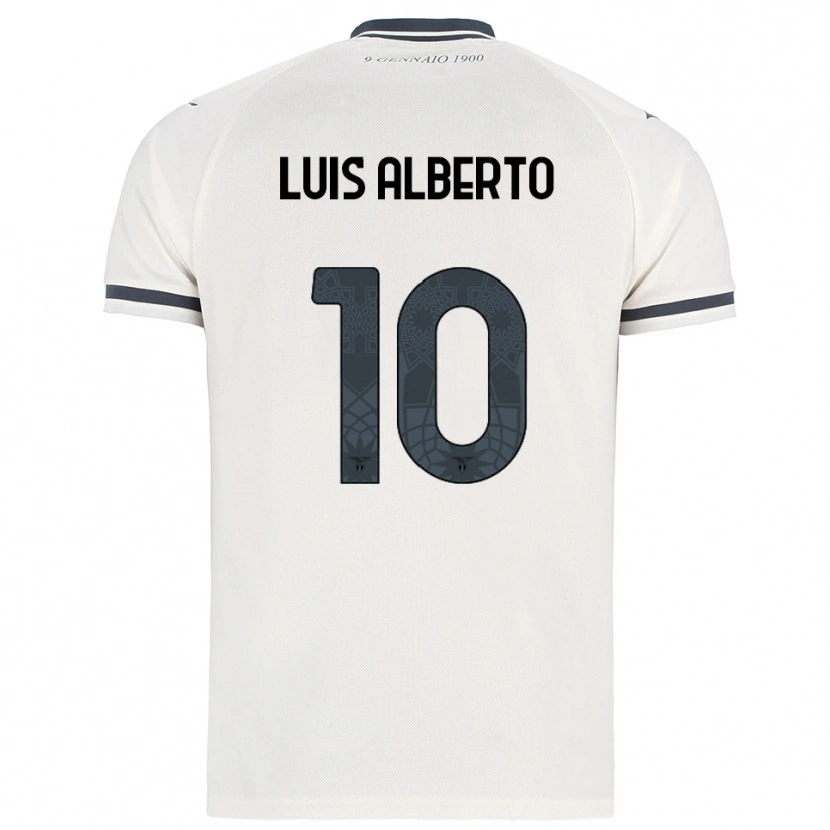 Danxen Mann Luis Alberto #10 Hvit Marineblå Bortetrøye Drakt Trøye 2025/26 Skjorter T-Skjorte