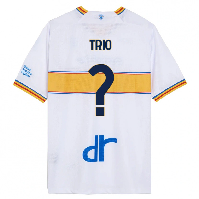Danxen Mann Stefano Trio #0 Hvit Gul Bortetrøye Drakt Trøye 2025/26 Skjorter T-Skjorte