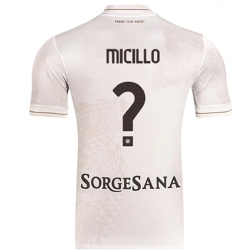 Danxen Mann Salvatore Micillo #0 Champagne Brun Bortetrøye Drakt Trøye 2025/26 Skjorter T-Skjorte