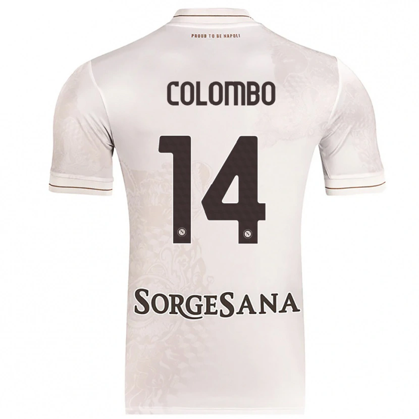 Danxen Mann Sofia Colombo #14 Champagne Brun Bortetrøye Drakt Trøye 2025/26 Skjorter T-Skjorte