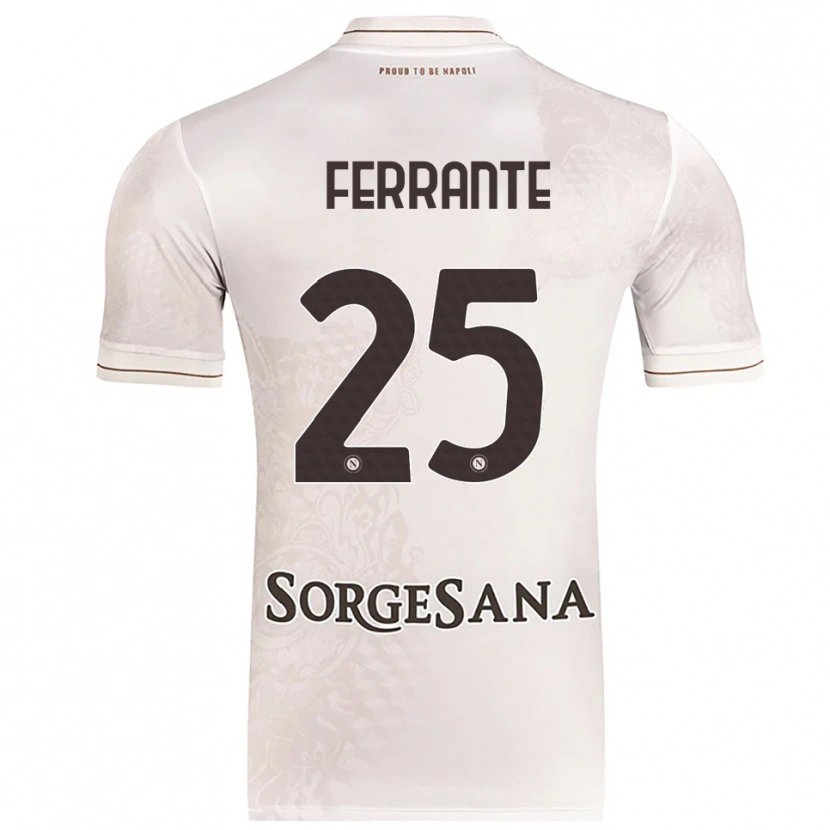 Danxen Mann Mathias Ferrante #25 Champagne Brun Bortetrøye Drakt Trøye 2025/26 Skjorter T-Skjorte
