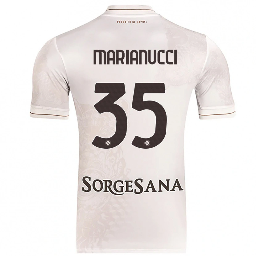 Danxen Mann Luca Marianucci #35 Champagne Brun Bortetrøye Drakt Trøye 2025/26 Skjorter T-Skjorte
