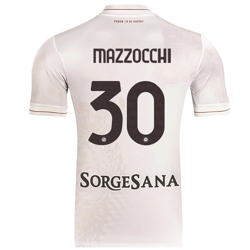 Danxen Mann Pasquale Mazzocchi #30 Champagne Brun Bortetrøye Drakt Trøye 2025/26 Skjorter T-Skjorte