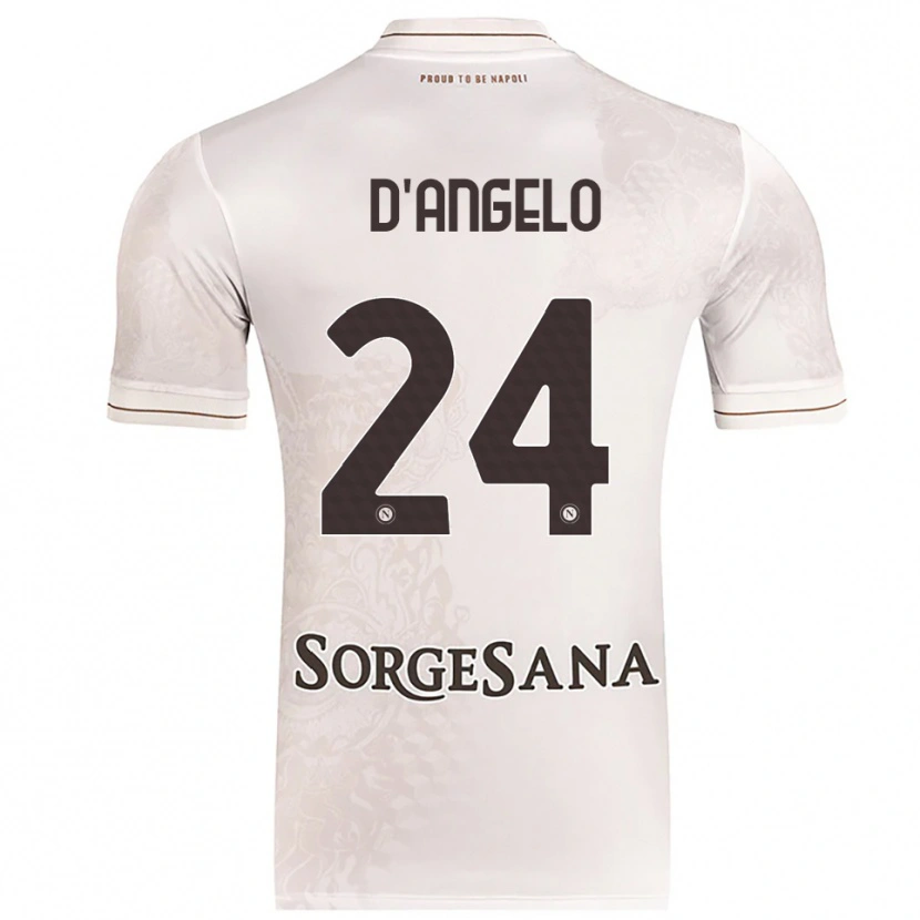 Danxen Mann Alessia D'angelo #24 Champagne Brun Bortetrøye Drakt Trøye 2025/26 Skjorter T-Skjorte