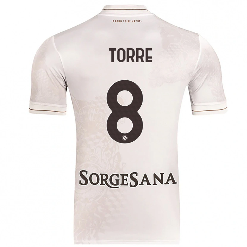 Danxen Mann Christian Torre #8 Champagne Brun Bortetrøye Drakt Trøye 2025/26 Skjorter T-Skjorte