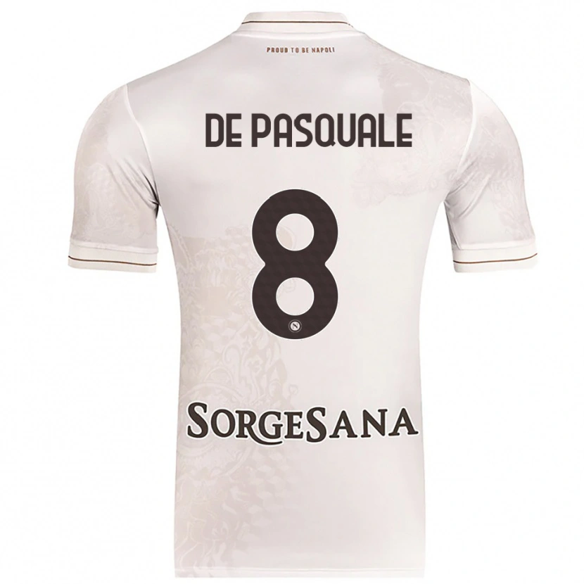 Danxen Mann Dylan De Pasquale #8 Champagne Brun Bortetrøye Drakt Trøye 2025/26 Skjorter T-Skjorte