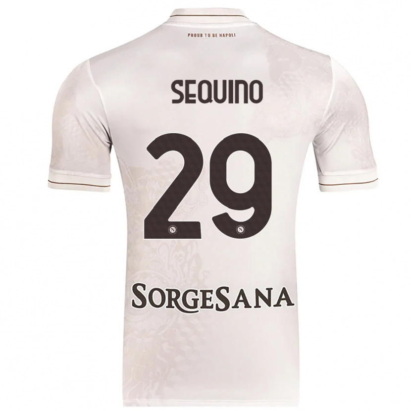 Danxen Mann Giovanni Sequino #29 Champagne Brun Bortetrøye Drakt Trøye 2025/26 Skjorter T-Skjorte