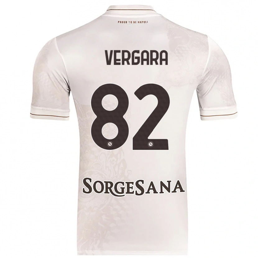 Danxen Mann Antonio Vergara #82 Champagne Brun Bortetrøye Drakt Trøye 2025/26 Skjorter T-Skjorte