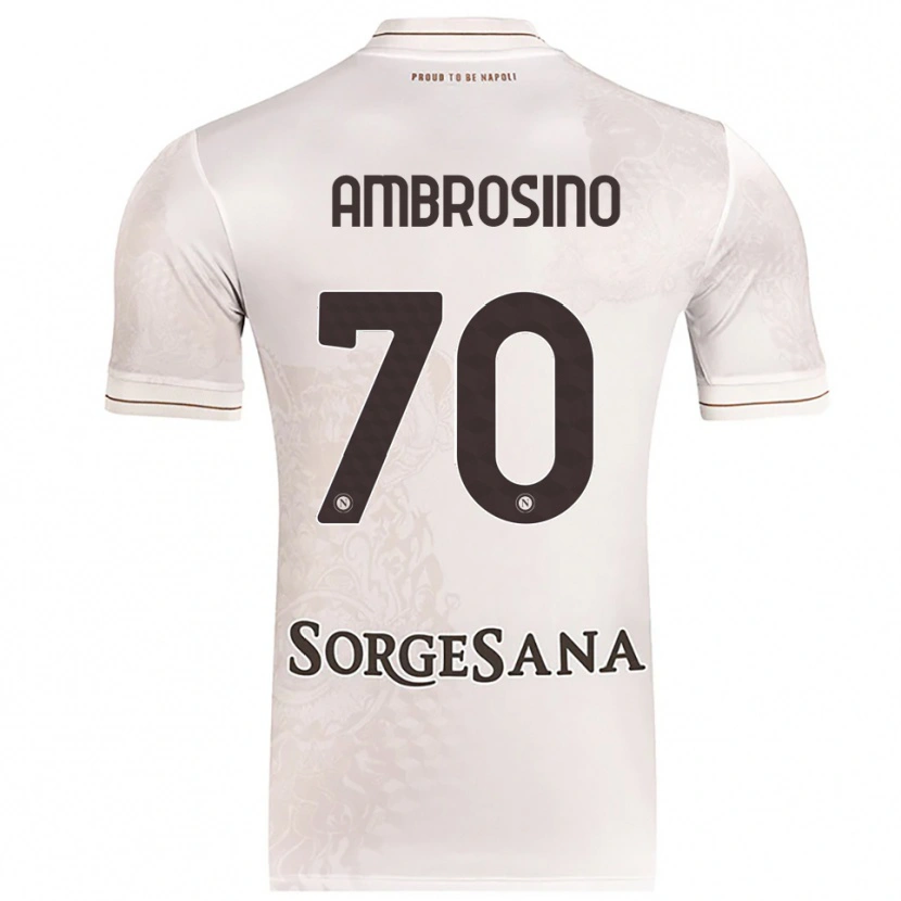 Danxen Mann Giuseppe Ambrosino #70 Champagne Brun Bortetrøye Drakt Trøye 2025/26 Skjorter T-Skjorte