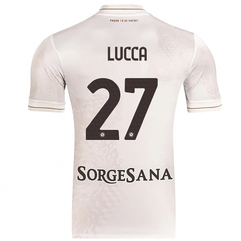 Danxen Mann Lorenzo Lucca #27 Champagne Brun Bortetrøye Drakt Trøye 2025/26 Skjorter T-Skjorte