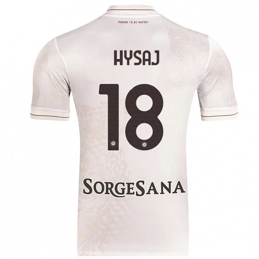 Danxen Mann Daniel Hysaj #18 Champagne Brun Bortetrøye Drakt Trøye 2025/26 Skjorter T-Skjorte