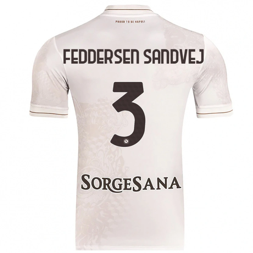 Danxen Mann Cecilie Feddersen Sandvej #3 Champagne Brun Bortetrøye Drakt Trøye 2025/26 Skjorter T-Skjorte