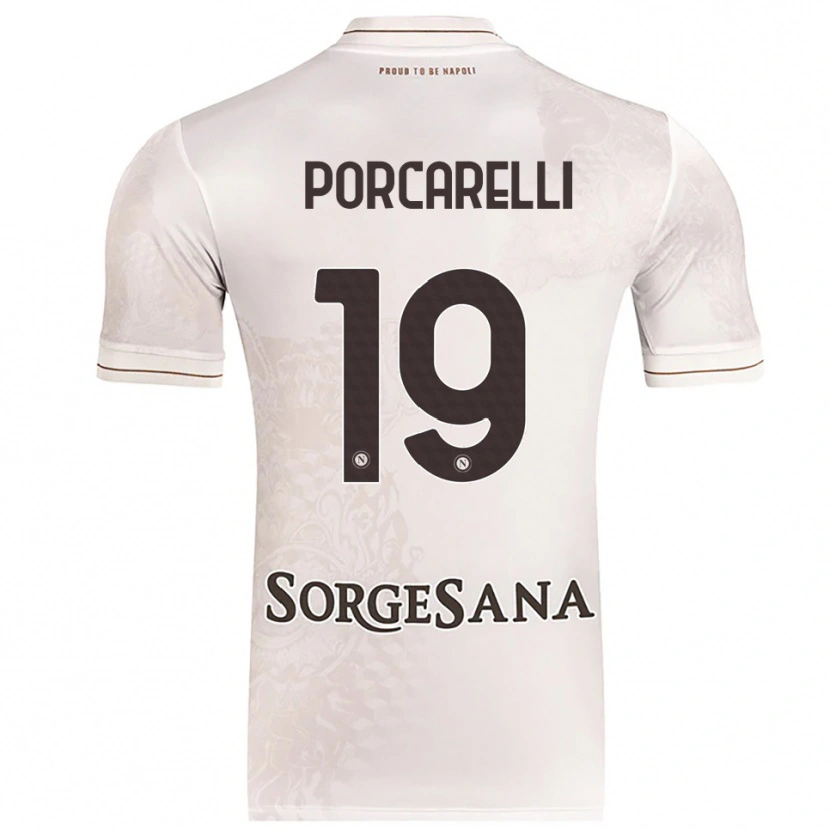 Danxen Mann Maddelena Porcarelli #19 Champagne Brun Bortetrøye Drakt Trøye 2025/26 Skjorter T-Skjorte