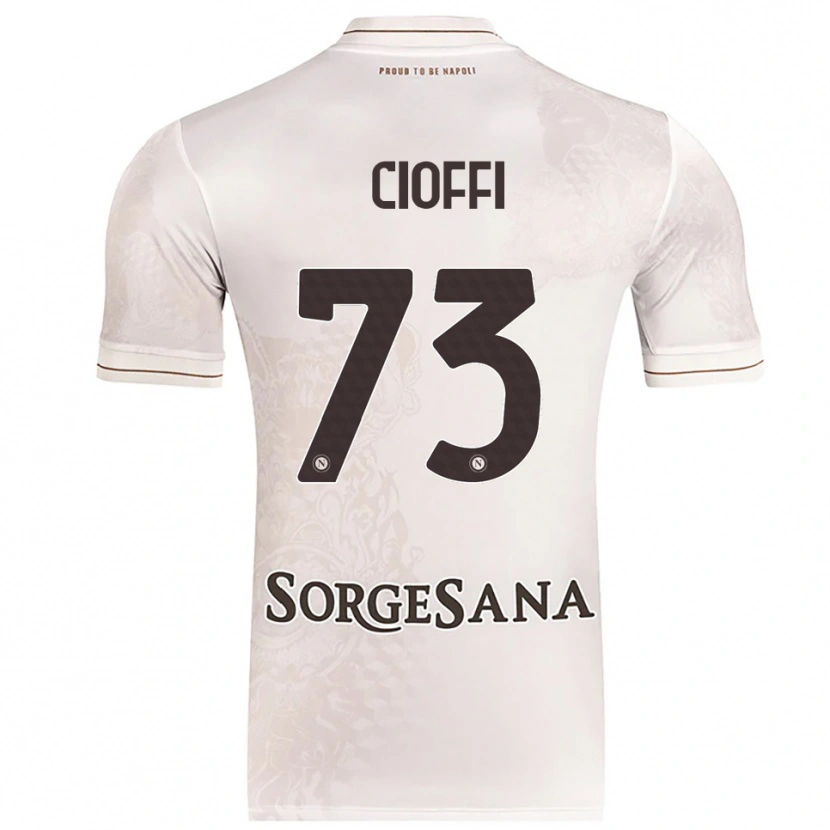 Danxen Mann Antonio Cioffi #73 Champagne Brun Bortetrøye Drakt Trøye 2025/26 Skjorter T-Skjorte