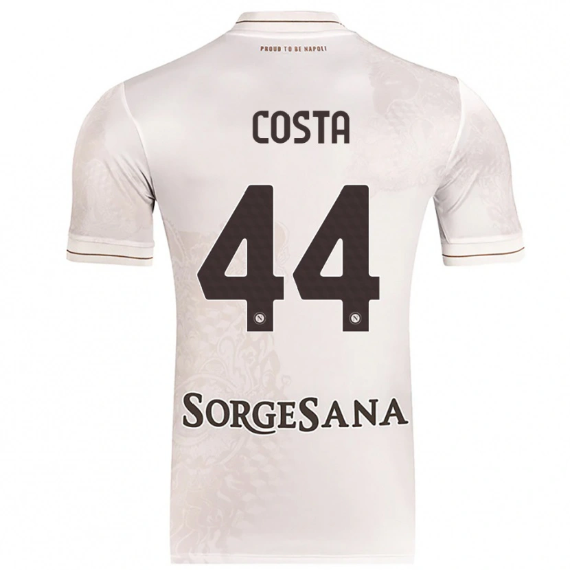 Danxen Mann Filippo Costa #44 Champagne Brun Bortetrøye Drakt Trøye 2025/26 Skjorter T-Skjorte
