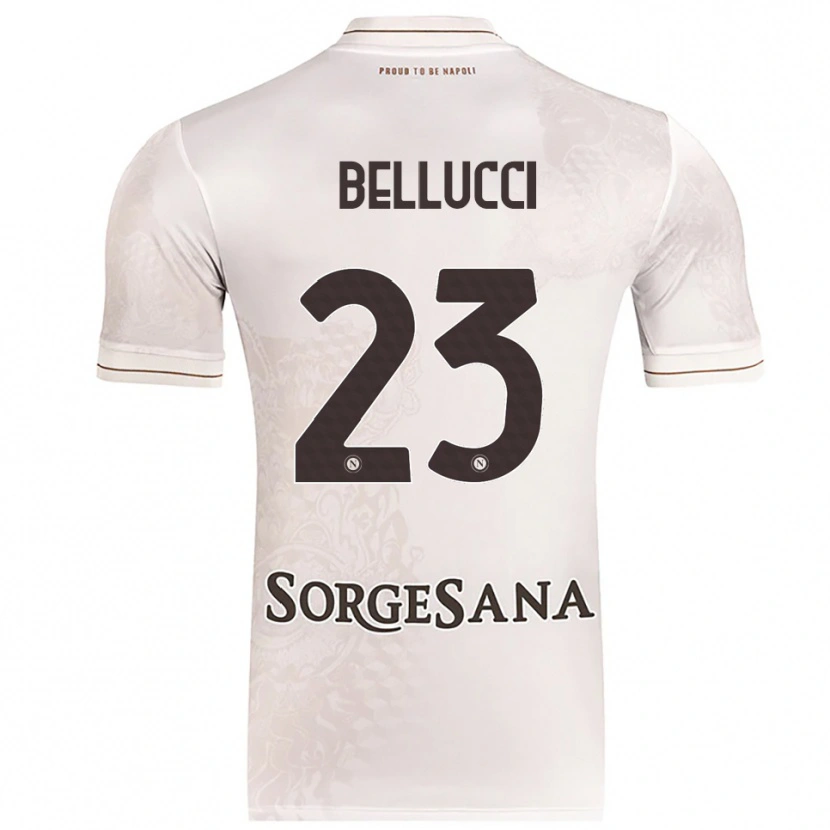 Danxen Mann Melissa Bellucci #23 Champagne Brun Bortetrøye Drakt Trøye 2025/26 Skjorter T-Skjorte