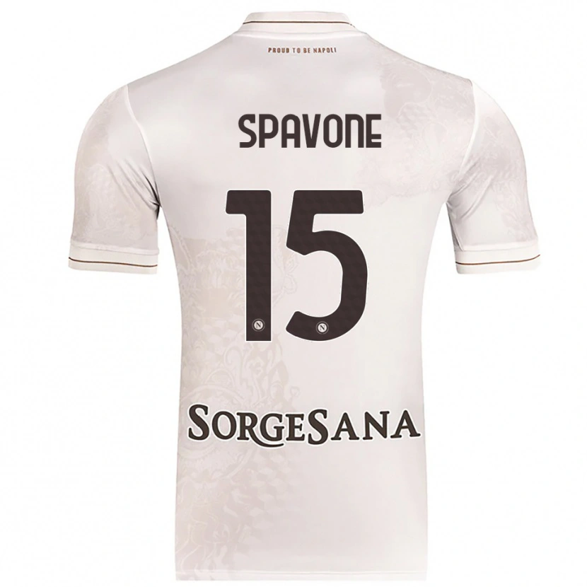 Danxen Mann Alessandro Spavone #15 Champagne Brun Bortetrøye Drakt Trøye 2025/26 Skjorter T-Skjorte
