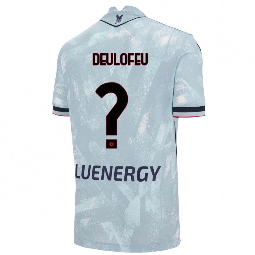 Danxen Mann Gerard Deulofeu #0 Lyseblå Svart Bortetrøye Drakt Trøye 2025/26 Skjorter T-Skjorte