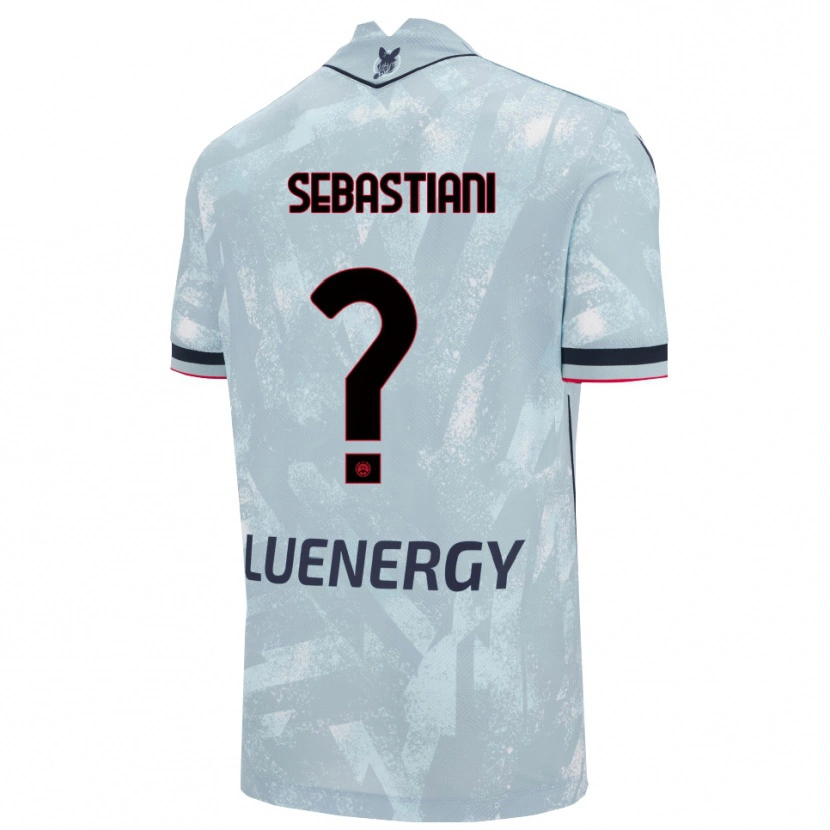 Danxen Mann Josè Alberto Sebastiani #0 Lyseblå Svart Bortetrøye Drakt Trøye 2025/26 Skjorter T-Skjorte