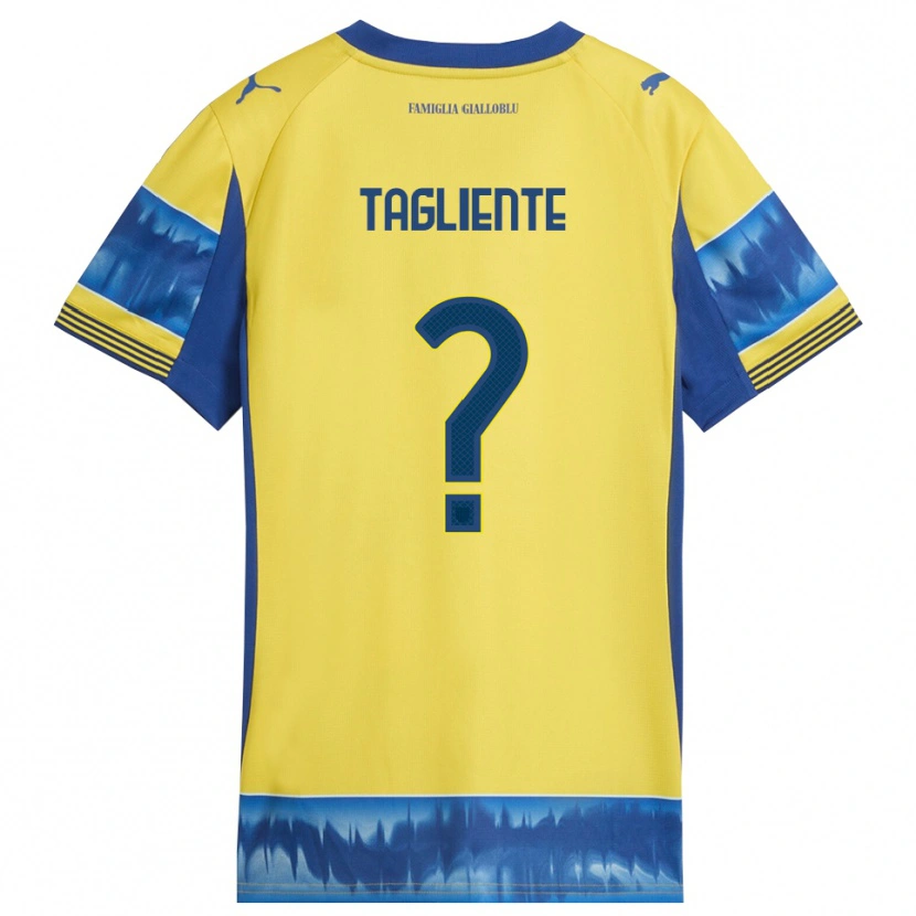 Danxen Mann Anthony Tagliente #0 Gul Blå Bortetrøye Drakt Trøye 2025/26 Skjorter T-Skjorte