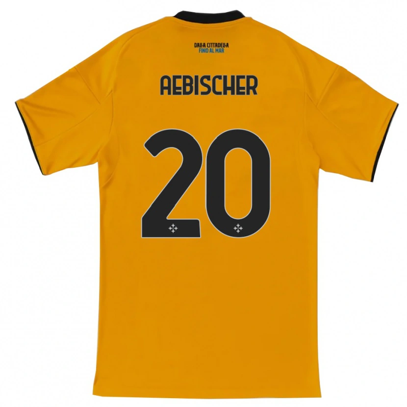 Danxen Mann Michel Aebischer #20 Oransje Blå Bortetrøye Drakt Trøye 2025/26 Skjorter T-Skjorte