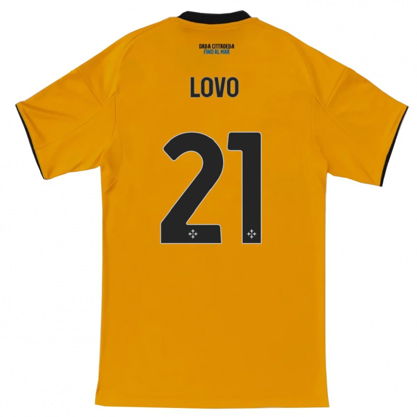 Danxen Mann Christian Lovo #21 Oransje Blå Bortetrøye Drakt Trøye 2025/26 Skjorter T-Skjorte