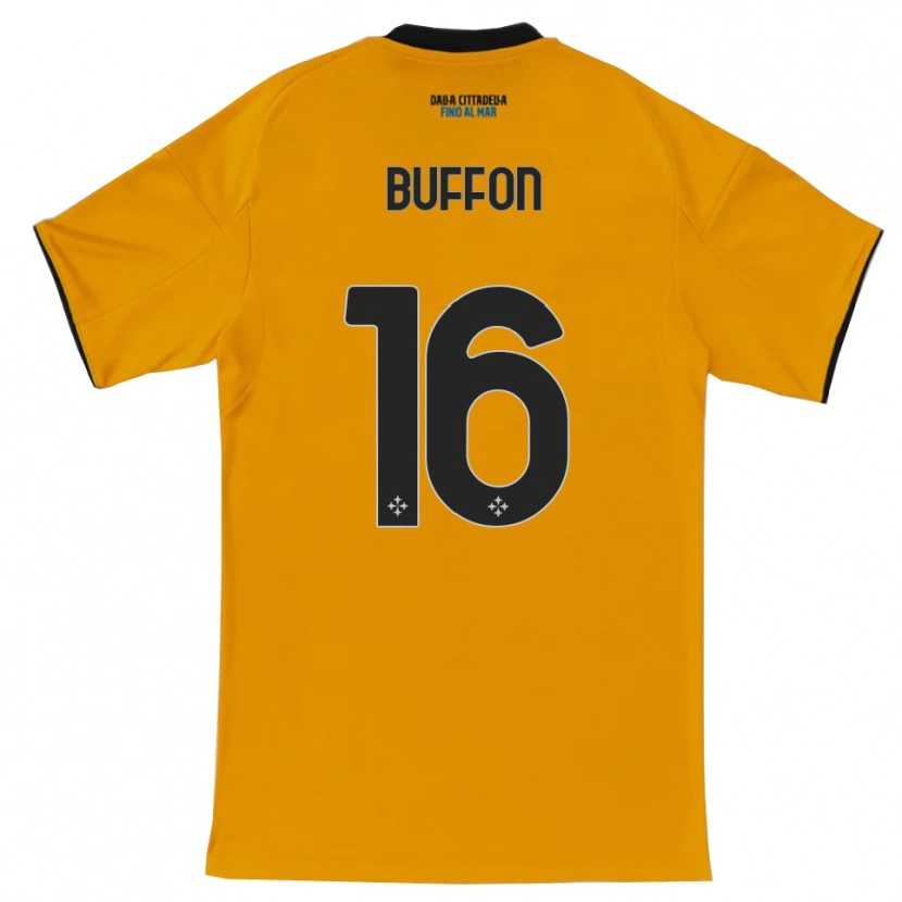 Danxen Mann Louis Buffon #16 Oransje Blå Bortetrøye Drakt Trøye 2025/26 Skjorter T-Skjorte