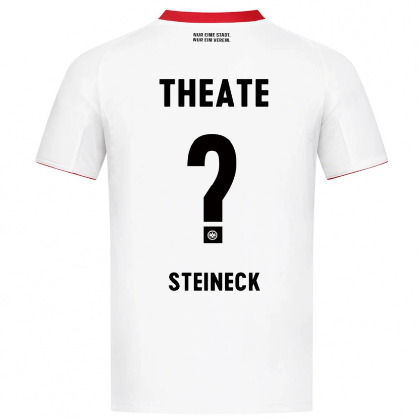 Danxen Mann David Steineck #0 Hvit Rød Bortetrøye Drakt Trøye 2025/26 Skjorter T-Skjorte