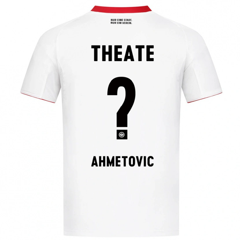 Danxen Mann Marco Ahmetovic #0 Hvit Rød Bortetrøye Drakt Trøye 2025/26 Skjorter T-Skjorte