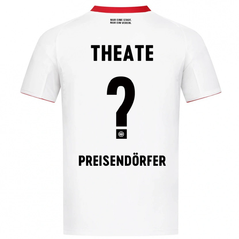 Danxen Mann Constantin Preisendörfer #0 Hvit Rød Bortetrøye Drakt Trøye 2025/26 Skjorter T-Skjorte