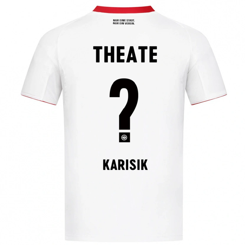 Danxen Mann Harun Karisik #0 Hvit Rød Bortetrøye Drakt Trøye 2025/26 Skjorter T-Skjorte