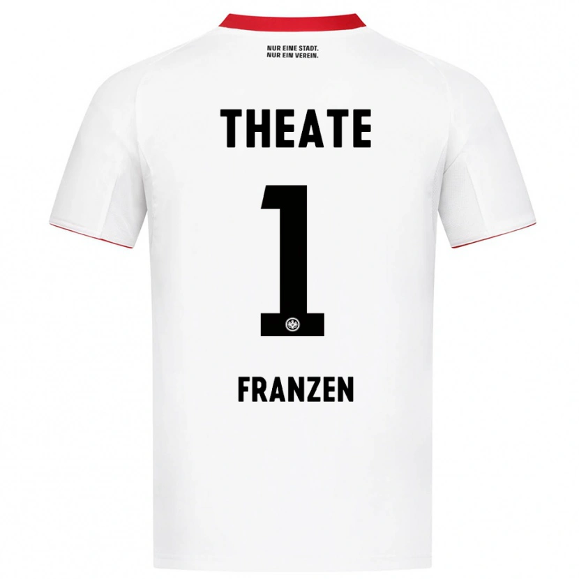 Danxen Mann Marlon Franzen #1 Hvit Rød Bortetrøye Drakt Trøye 2025/26 Skjorter T-Skjorte