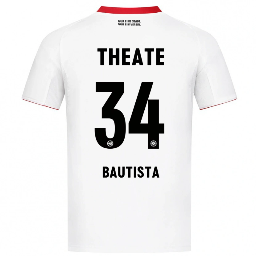 Danxen Mann Davis Bautista #34 Hvit Rød Bortetrøye Drakt Trøye 2025/26 Skjorter T-Skjorte